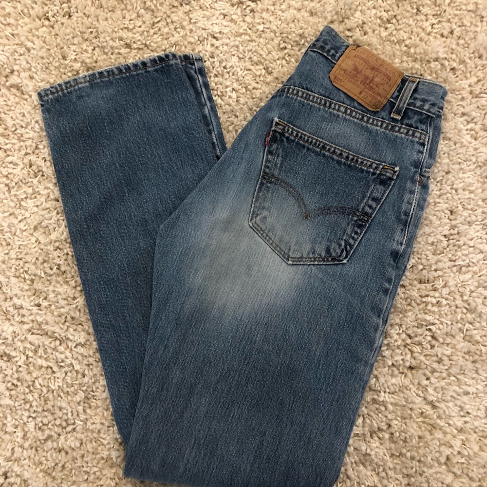 VTG Levi's 505  Jeans Relaxed Fit Straight Leg 32 x 34 USA Cotton waist 30" J31